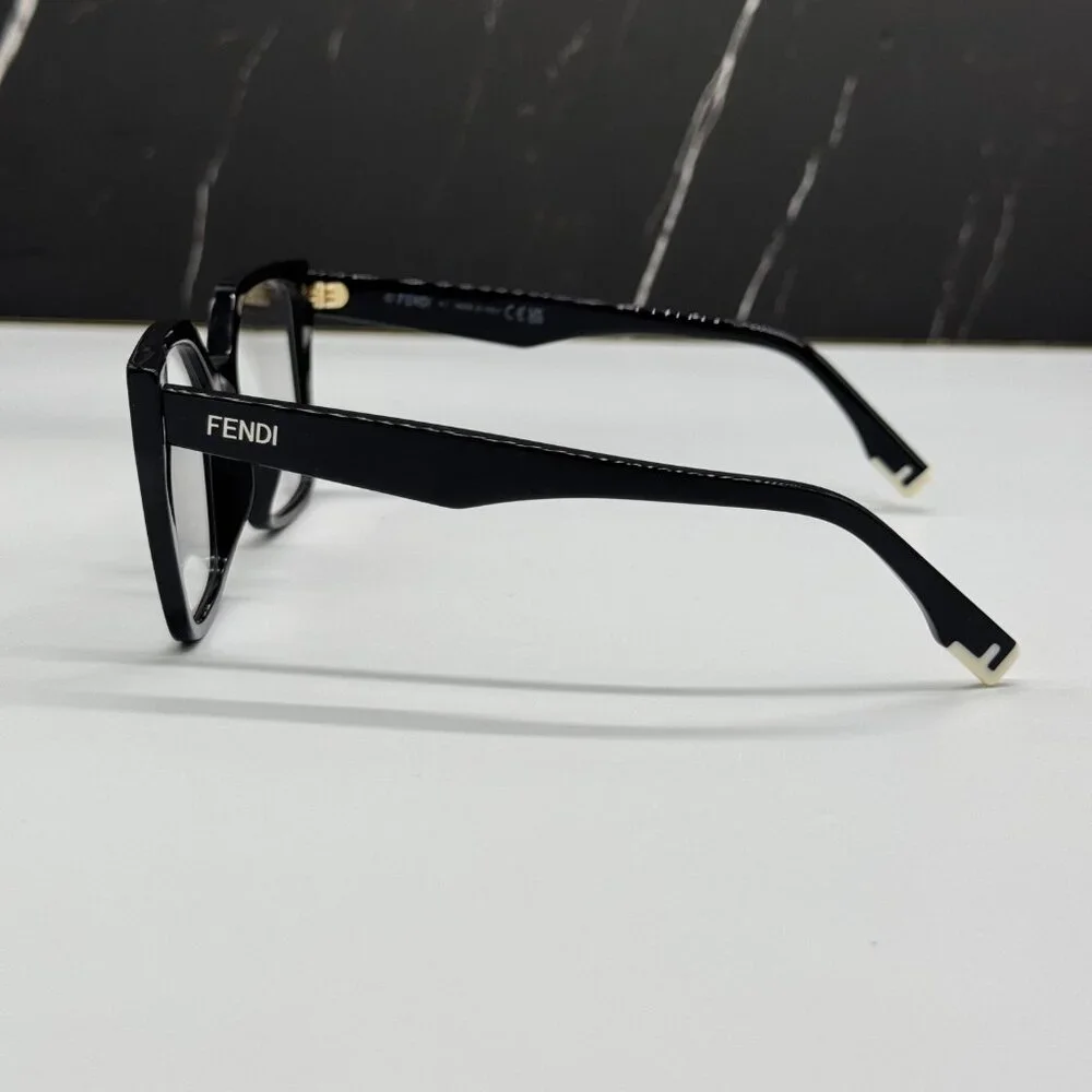 NEW FENDI FE50002I 001 BLACK EYEGLASSES WOMEN FENDI